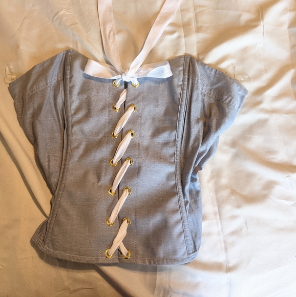 Victoria's Secret Blue Corset - Picture 3 of 5